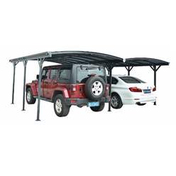 20ft X 16ft Aluminium Dual Curved Carport Disco March 2023