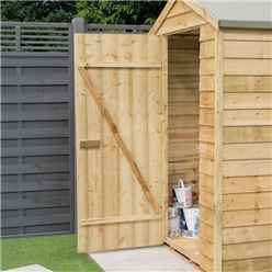 4ft X 3ft Overlap Apex Shed With Single Door (8mm Overlap)