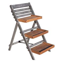 Hardwood Small Plant Ladder (1.6ft X 2.1ft)