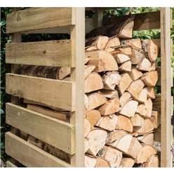 Narrow Pressure Treated Log Store (2ft X 1.8ft)