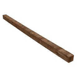 Pack Of 3 - 8ft Timber Fence Post 3 (75x75mm) Brown