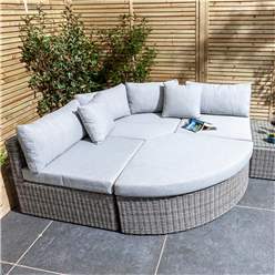 8 Seater Multifunction Flat Wicker Weave Set