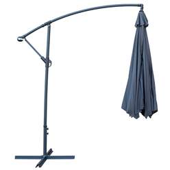 Powder-Coated Steel Frame Adjustable Overhang Parasol