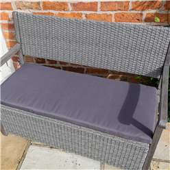 Hardwood Timber Framed Rattan Weave Bench