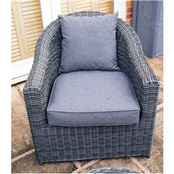 Grey Weave Sofa Set