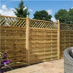 3 X 6 Pressure Treated Lattice Infill Flat Screen Gate