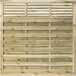 Pack Of 3 - 6 X 6 Pressure Treated Open Bar Detailing Screen Panel