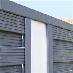 Pack Of 3 - 6 X 6 Painted Grey Screen Panel With Translucent Infill