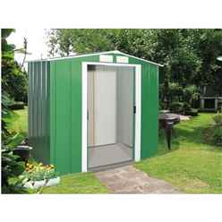 6ft X 6ft Value Apex Metal Shed - Green (2.01m X 1.82m)