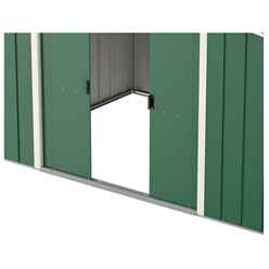 8ft X 6ft Value Apex Metal Shed - Green (2.62m X 1.82m)