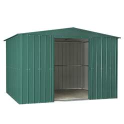 10ft X 8ft Premier Easyfix – Apex – Metal Shed - Heritage Green (3.07m X 2.47m)