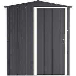 5ft X 4ft Value Apex Metal Shed - Anthracite Grey (1.62m X 1.22m)