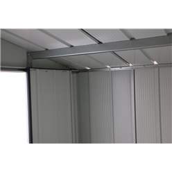 10ft X 8ft Value Apex Metal Shed - Anthracite Grey (3.22m X 2.42m)