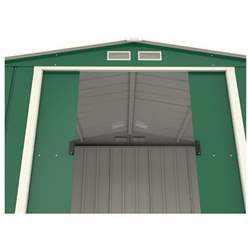 10ft X 10ft Value Apex Metal Shed - Green (3.22m X 3.02m)