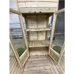 9ft X 2ft - Pent Mini Greenhouse Pressure Treated Tongue And Groove