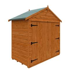 3ft X 6ft Tongue And Groove Apex Bike Store With Double Doors (12mm Tongue And Groove Floor And Roof)