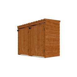 Double Bin Store (12mm Tongue And Groove Floor And Pent Roof)