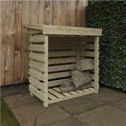 4ft X 2ft Tanalised Log Store