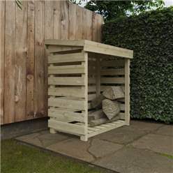 4ft X 2ft Tanalised Log Store