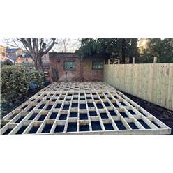 Bespoke 15m X 8m (50ft X 26ft) Deluxe Decking Timber Solution- Pressure Treated - 6 X 2 Joists (stronger And Tougher) - 32mm X 150mm Timber Decking Boards (stronger And Tougher) - Includes Install