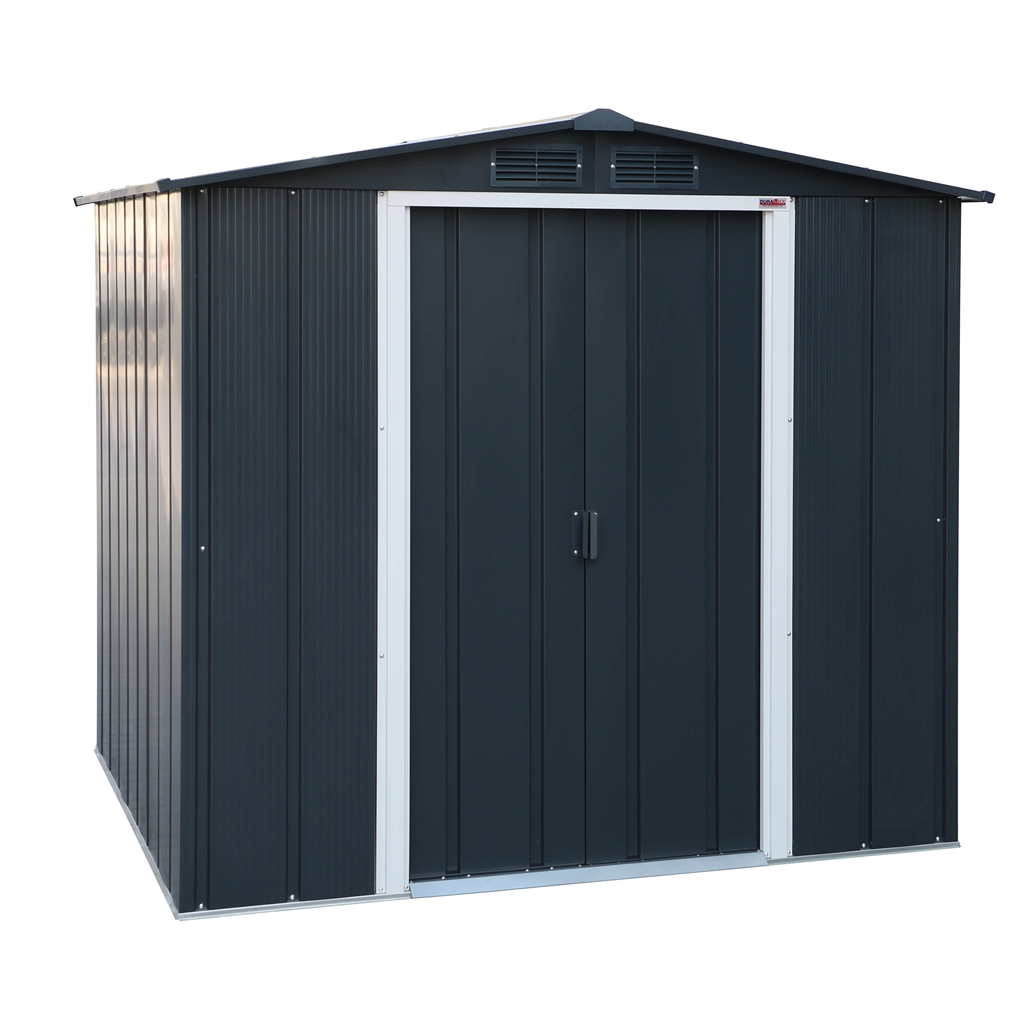 ShedsWarehouse.com | Madrid Metal Sheds | 8ft x 6ft Value Apex Metal ...