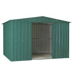 10ft X 8ft Premier Easyfix – Apex – Metal Shed - Heritage Green (3.07m X 2.47m)