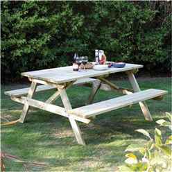 Deluxe Picnic Garden Table (4ft X 5ft)