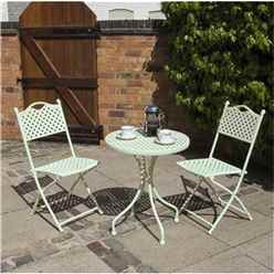 2 Seater Deluxe Havana Bistro Garden Set - Green