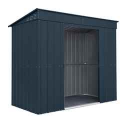 8ft X 4ft Premier Easyfix - Pent - Metal Shed - Anthracite Grey (2.42m X 1.24m)