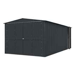 10ft X 19ft Premier Easyfix - Double Hinged - Metal Garage - Anthracite Grey (3.07m X 5.88m)