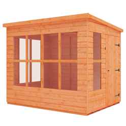 6ft X 6ft Pent Summerhouse (12mm Tongue And Groove Floor And Roof)