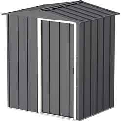 5ft X 4ft Value Apex Metal Shed - Anthracite Grey (1.62m X 1.22m)