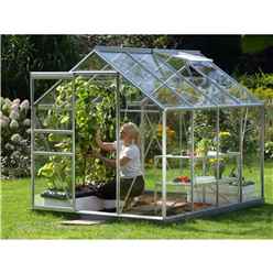 6ft X 8ft Value Anodised Aluminium Frame Greenhouse