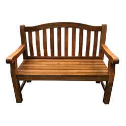 Lytham 2 Seater Hardwood Bench - Free Next Working Day Delivery (mon-Fri)