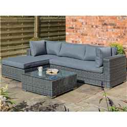 Grey Weave Lounger Set