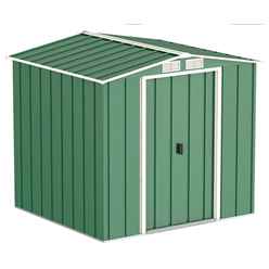 6ft X 6ft Value Apex Metal Shed - Green (2.01m X 1.82m)