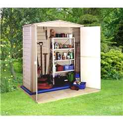 ShedsWarehouse.com | Madrid Plastic Sheds | 5ft x 3ft Duramax Plastic ...