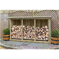 Redwood Pressure Treated Triple Log Store