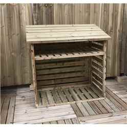 5ft X 2ft Pressure Treated Tongue & Groove Log Store