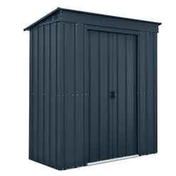 6ft X 3ft Premier Easyfix - Pent - Metal Shed - Anthracite Grey (1.80m X 0.93m)