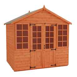 8ft X 8ft Classic Summerhouse (12mm Tongue And Groove Floor And Apex Roof)