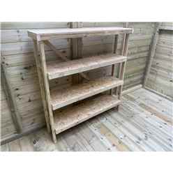 4ft (46) Shelving - 4 Shelves - 46 (width) X 11 (depth) X 48.5 (height)