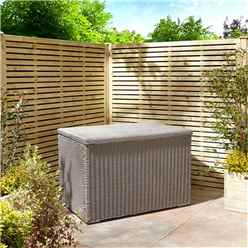 Natural Stone Rattan Weave Garden Cushion Box (4ft X 2.5ft)