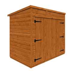 6ft X 4ft Tongue And Groove Pent Bike Shed (12mm Tongue And Groove Floor And Pent Roof)