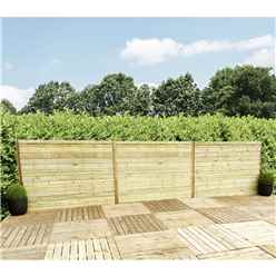 4ft (1.22m) Horizontal Slatted Pressure Treated 12mm Tongue & Groove Fence Panel