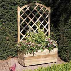 Deluxe Rectangular Planter And Lattice (211 X 14)