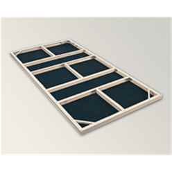 4ft X 8ft Metal Foundation Kit (vinyl)