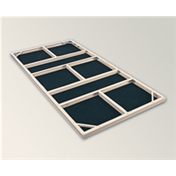 8ft X 8ft Metal Foundation Kit (vinyl)