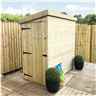 3ft X 7ft Windowless Pressure Treated Tongue & Groove Pent Shed + Side Door