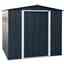 6ft X 6ft Value Apex Metal Shed - Anthracite Grey (2.01m X 1.82m)